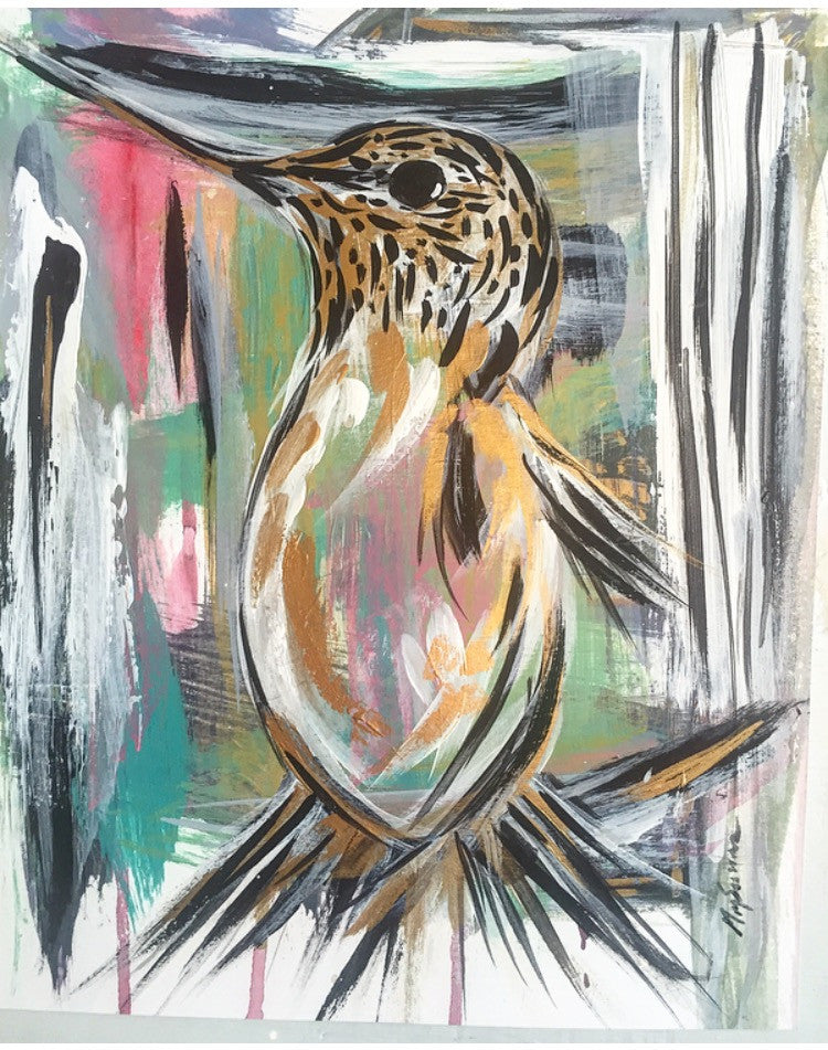 Sway Stripes painting Michalle Sessions - Christenberry Collection