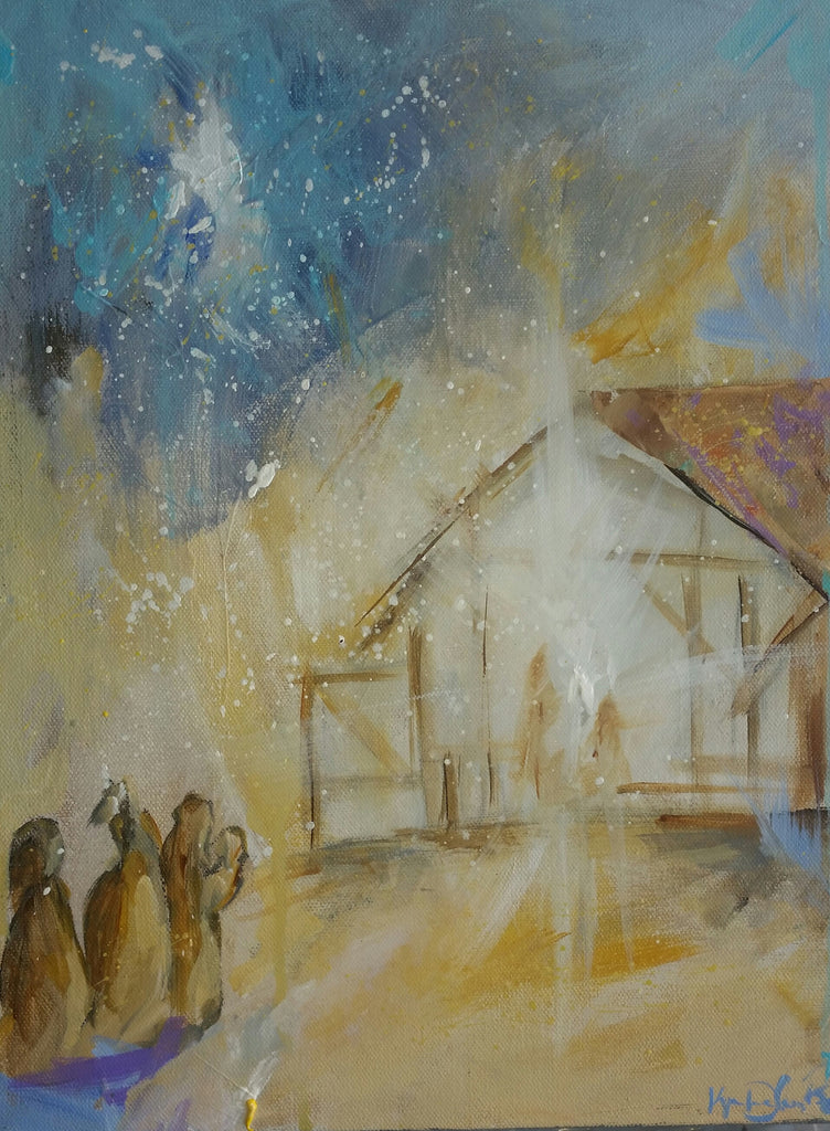 Christmas - O Holy Night painting Kym De Los Reyes - Christenberry Collection