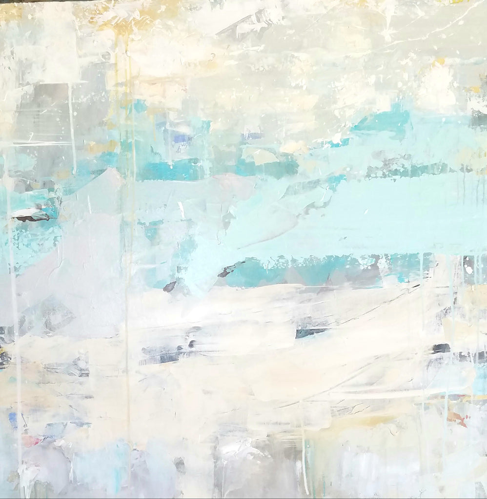 Grey Skies painting Kym De Los Reyes - Christenberry Collection