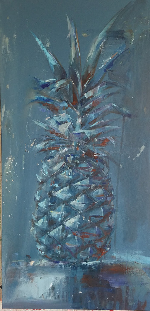 Still Life - Home of the Blues painting Kym De Los Reyes - Christenberry Collection