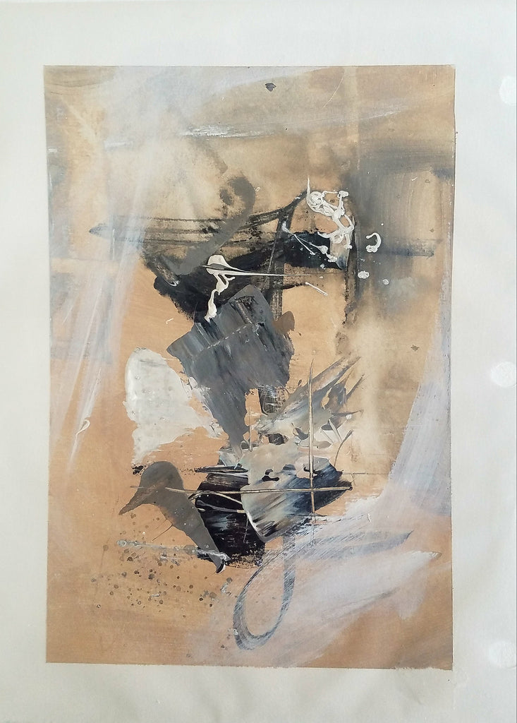 Warm Abstract II painting Kym De Los Reyes - Christenberry Collection