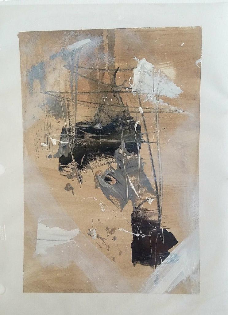 Warm Abstract painting Kym De Los Reyes - Christenberry Collection