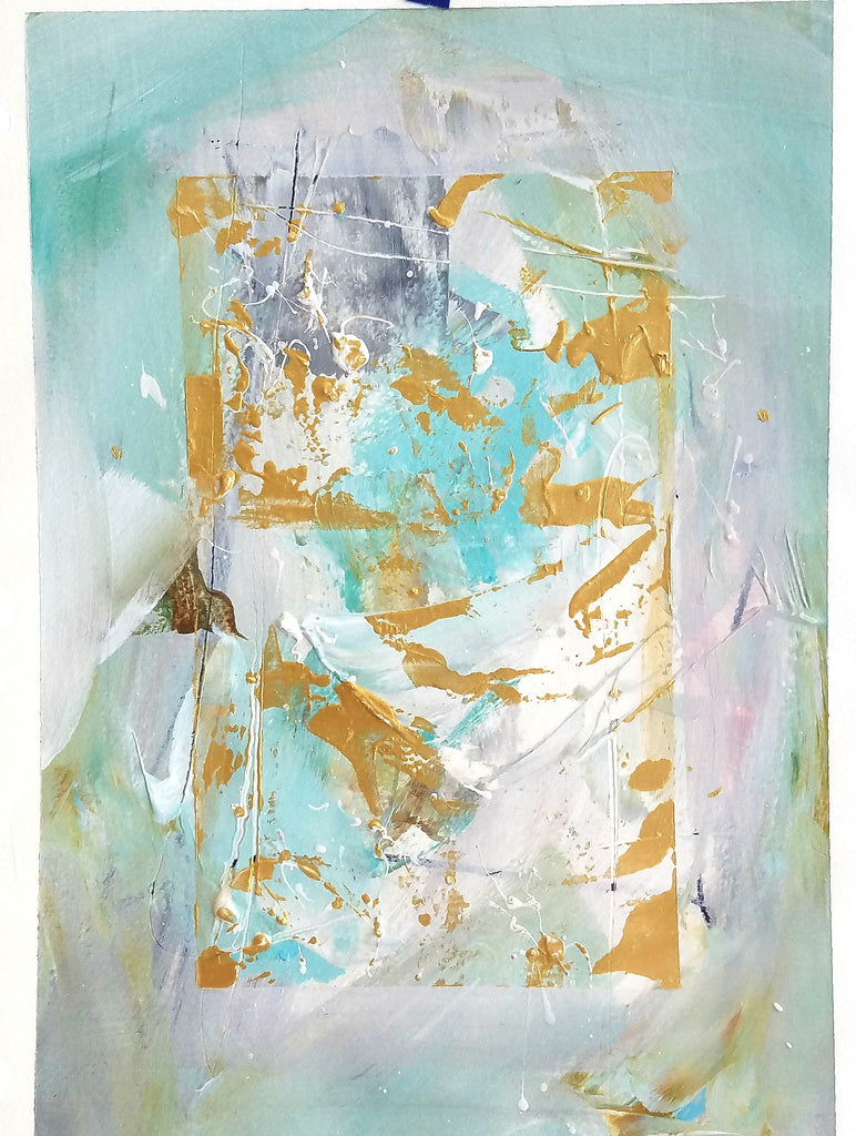 Sea Float II painting Kym De Los Reyes - Christenberry Collection