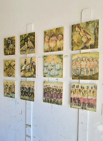 12 Days of Christmas {Set of Twelve Original Paintings}