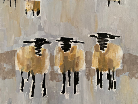 3 Bags Full painting Molly Wright - Christenberry Collection