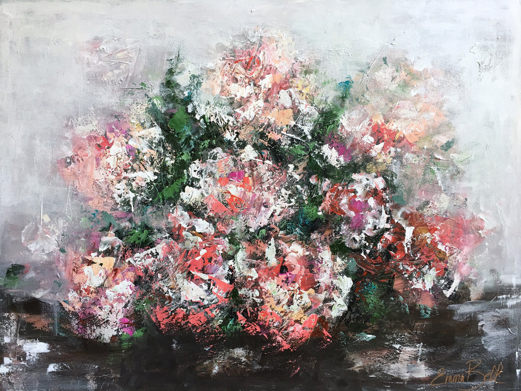 The Bride's Bouquet painting Emma Bell - Christenberry Collection