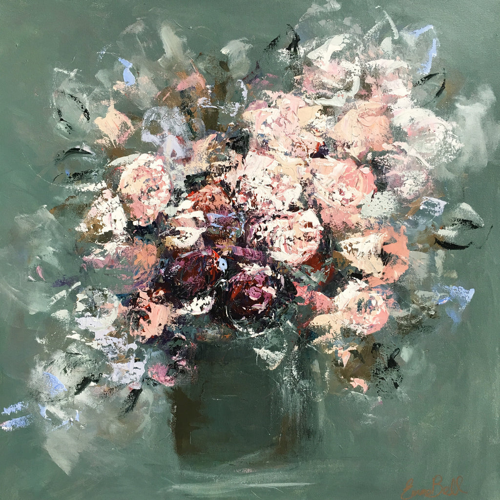Flowers for Mom painting Emma Bell - Christenberry Collection