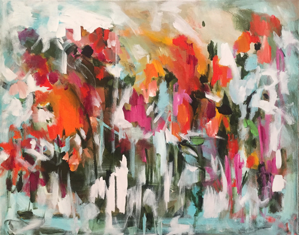 A Quarter to Nine painting Molly Wright - Christenberry Collection