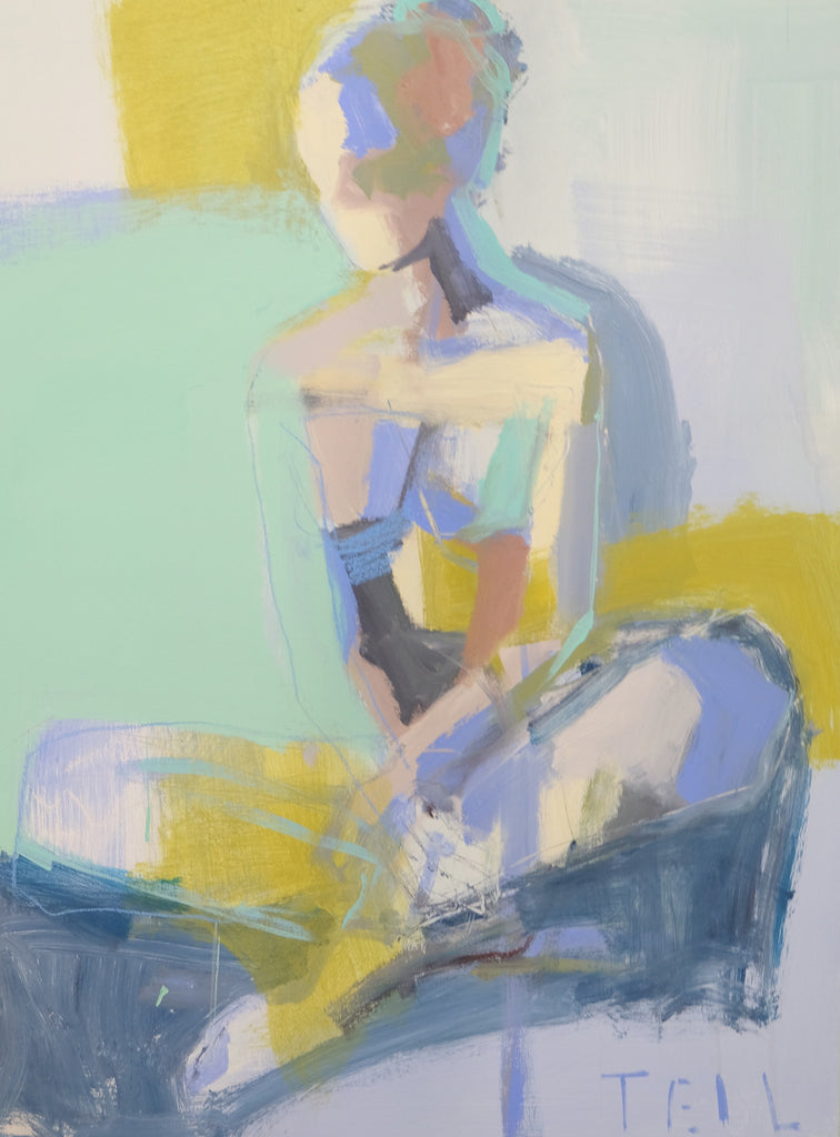 Seafoam Sit painting Teil Duncan - Christenberry Collection
