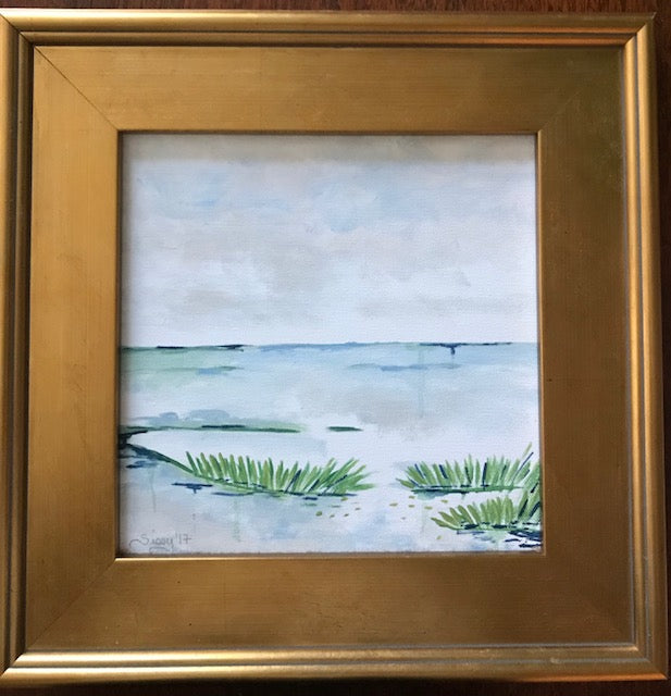 Water marks painting Jane Marie Edwards - Christenberry Collection