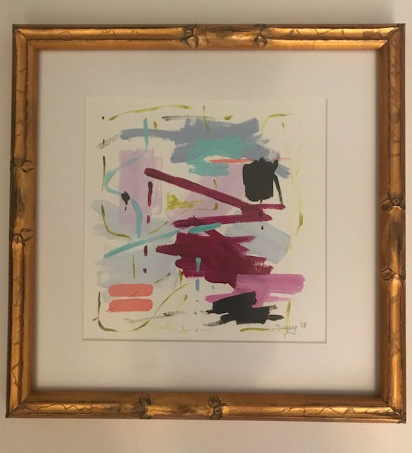 Color Wheel VI painting Jane Marie Edwards - Christenberry Collection