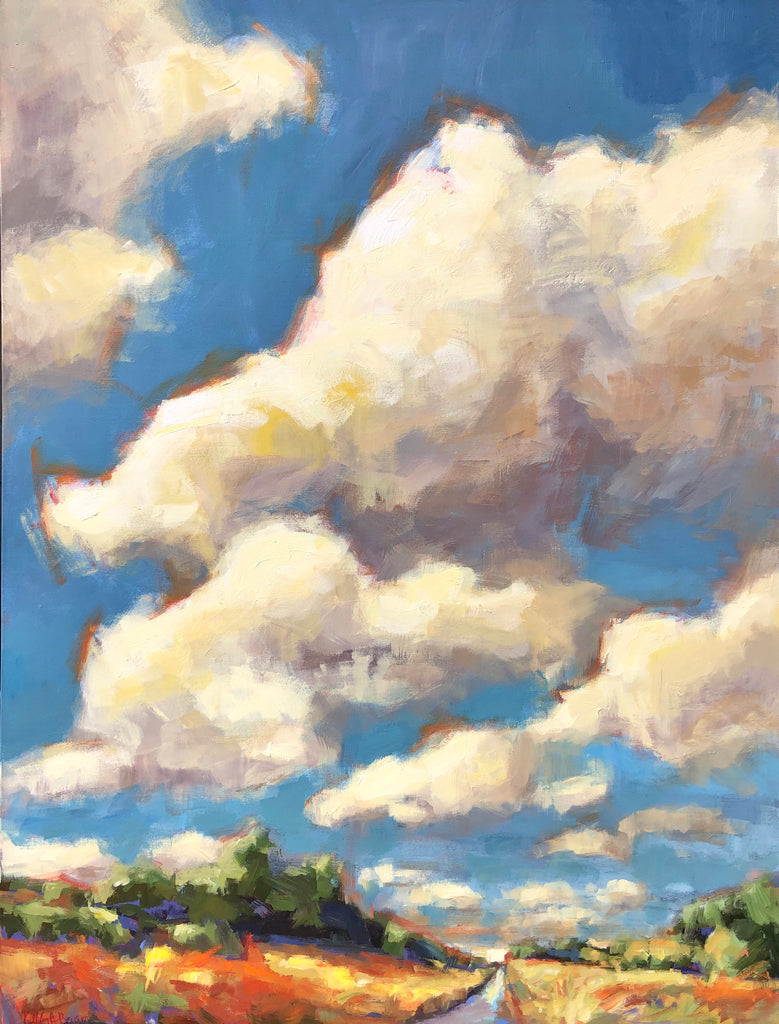 Distant Ranch painting Kelly Berger - Christenberry Collection