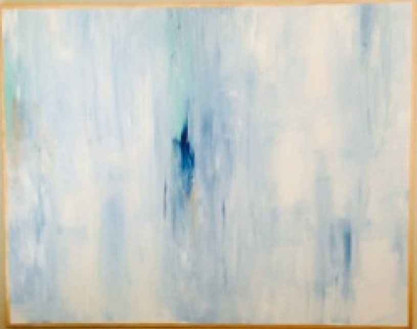 Hazy Shades of Blue painting Lauren Neville - Christenberry Collection
