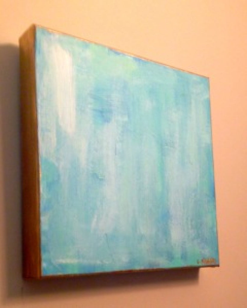 Blue Square painting Lauren Neville - Christenberry Collection