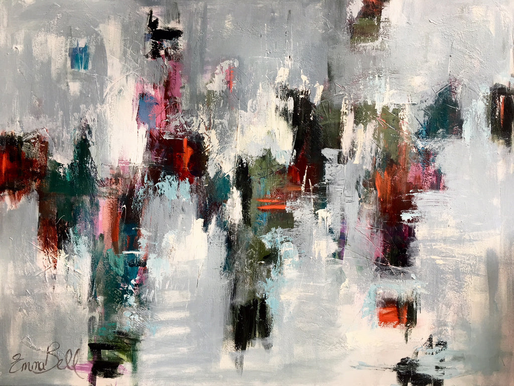 Deep in Conversation painting Emma Bell - Christenberry Collection