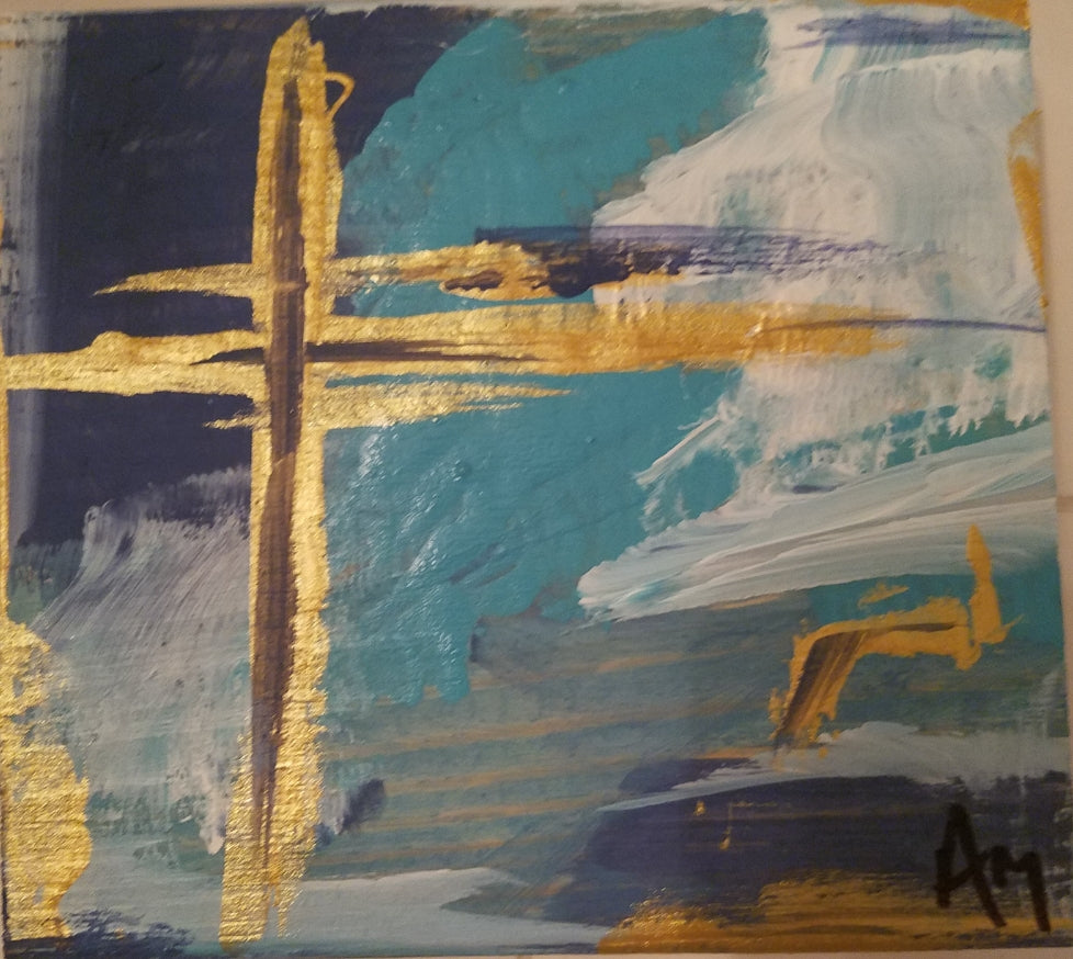 Cross II painting Amy Christenberry - Christenberry Collection