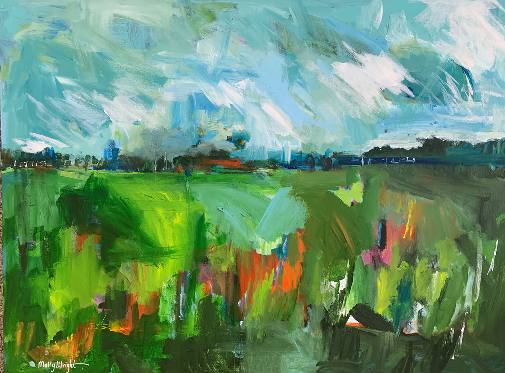 Slow Days painting Molly Wright - Christenberry Collection