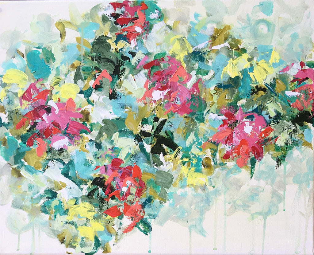 Bloom of Pink painting Emma Bell - Christenberry Collection