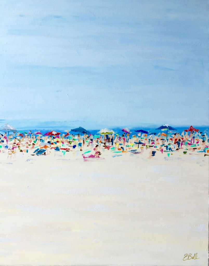 Beach Life painting Emma Bell - Christenberry Collection
