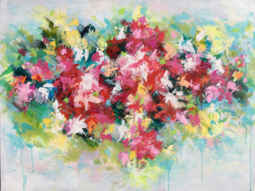 Floral 2 painting Emma Bell - Christenberry Collection
