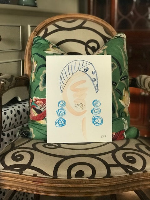 Bernice painting Ashley Williams - Christenberry Collection