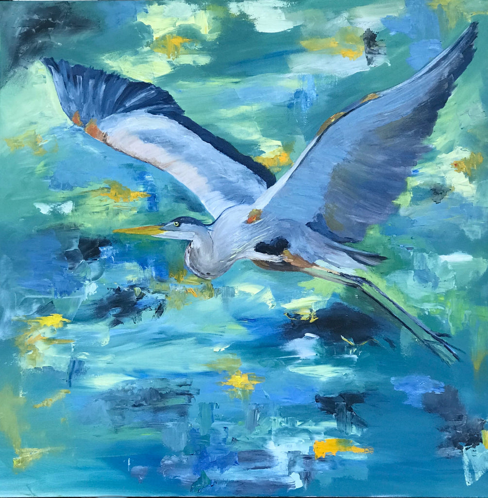 Flight painting Braden Grafe - Christenberry Collection