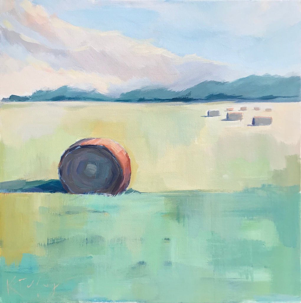 Green Pastures No. 1 painting Kelly Pelfrey - Christenberry Collection