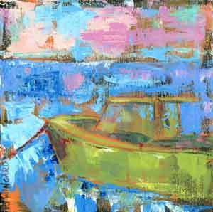 My Place on the Water painting Pamela Wingard - Christenberry Collection