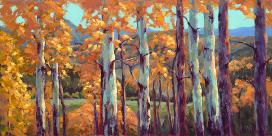 Aspen Vista painting Kelly Berger - Christenberry Collection