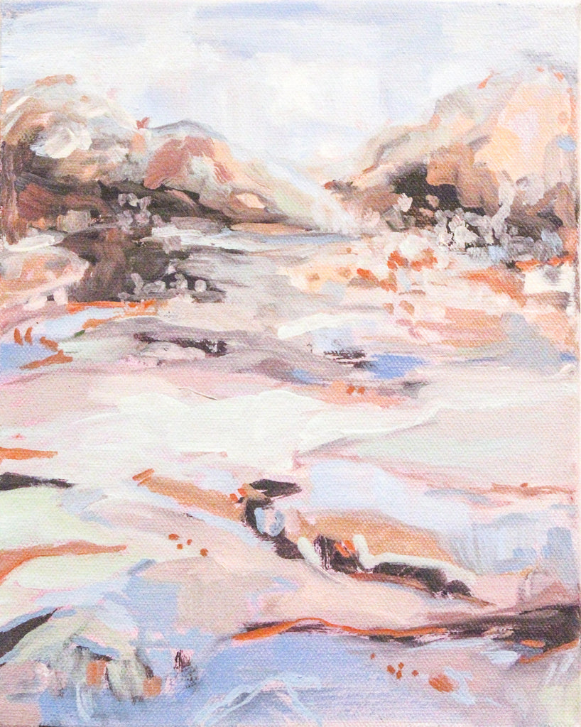 Lush (Mauve) painting Elizabeth McLaurin - Christenberry Collection