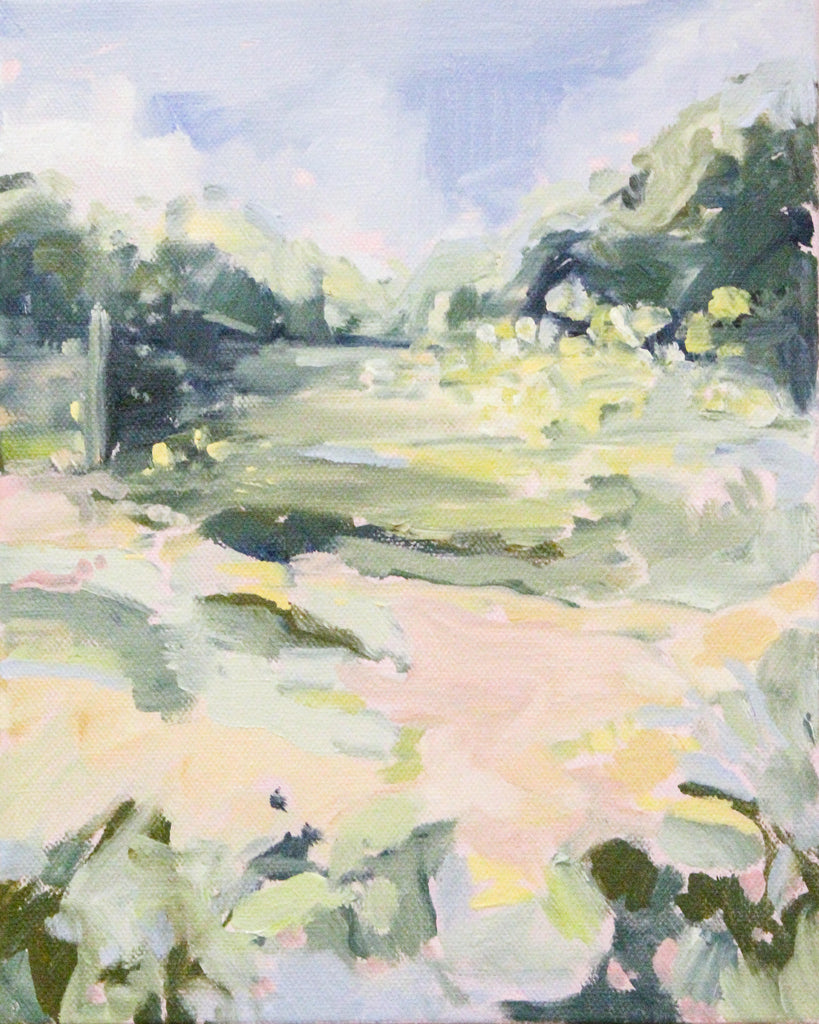 Lush (Vibrant) painting Elizabeth McLaurin - Christenberry Collection