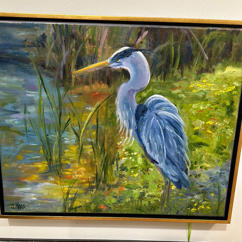Blue Heron Framed