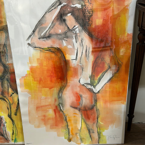 Model In Studio- Orange