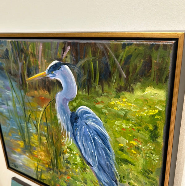 Blue Heron Framed