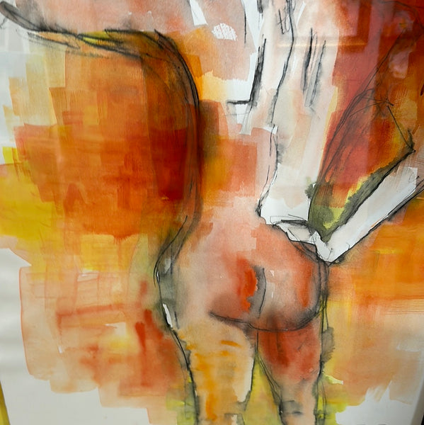 Model In Studio- Orange