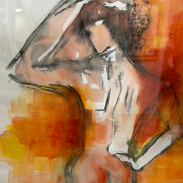 Model In Studio- Orange