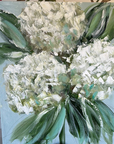 White Hydrangea Bloom
