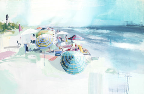 Sullivan's Lighthouse painting Teil Duncan - Christenberry Collection