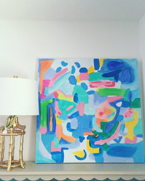 Palm Beach Party painting Ashley Williams - Christenberry Collection