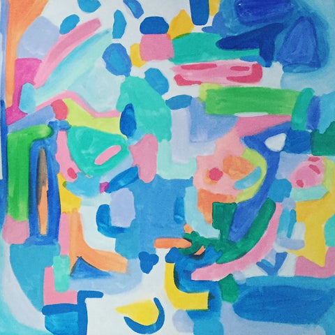 Palm Beach Party painting Ashley Williams - Christenberry Collection