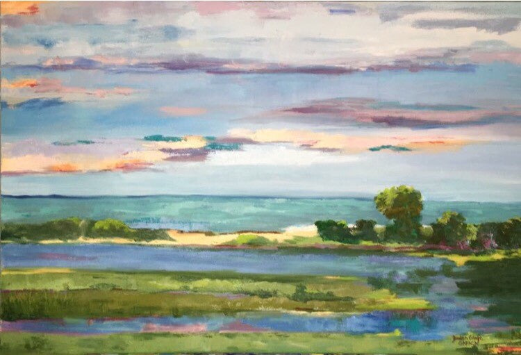 Southside Sunset painting Braden Grafe - Christenberry Collection
