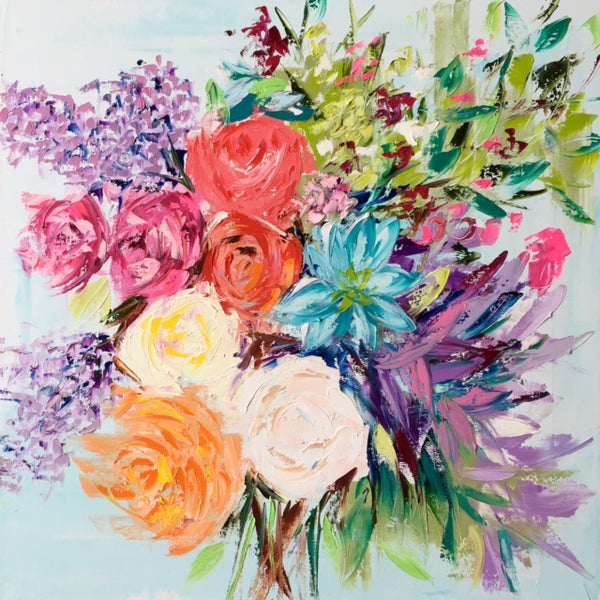 - GIFT CERTIFICATE - Wedding Bouquet Portrait by Emma Bell painting Emma Bell - Christenberry Collection