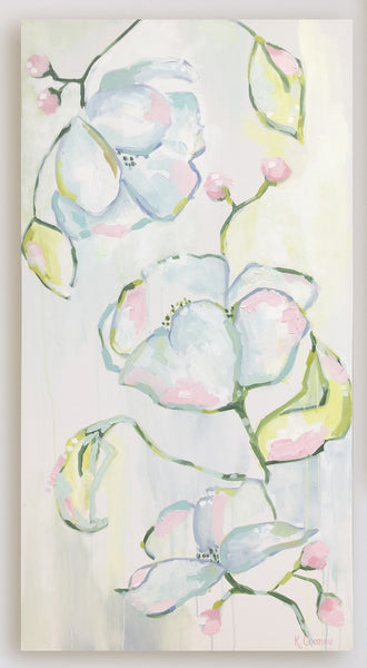 Floral Diptych painting Kristin Cooney - Christenberry Collection