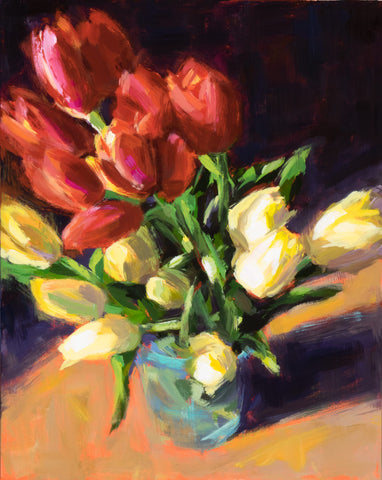 Lit From Within painting Kelly Berger - Christenberry Collection