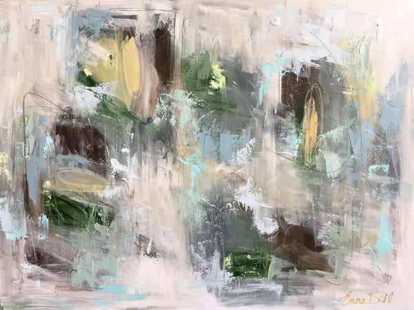 Muted Mint Delight painting Emma Bell - Christenberry Collection