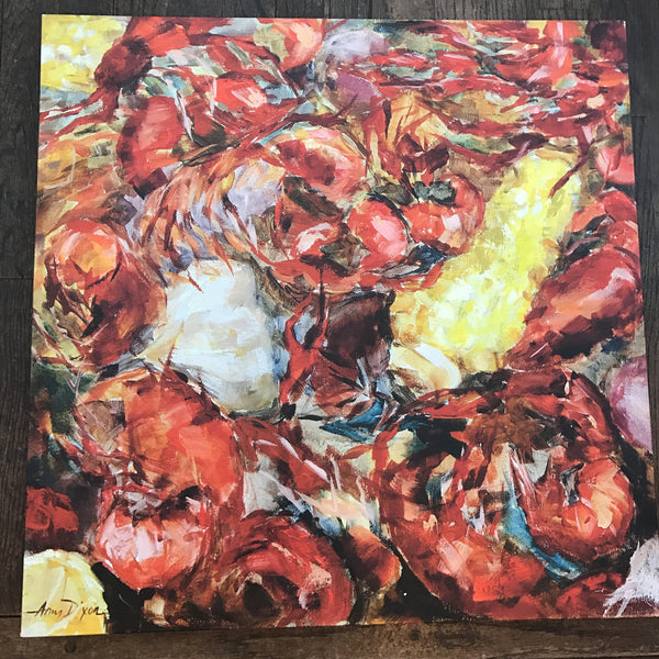 Crawfish Y'all painting Amy Dixon - Christenberry Collection
