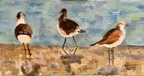 3 Gulls painting Braden Grafe - Christenberry Collection