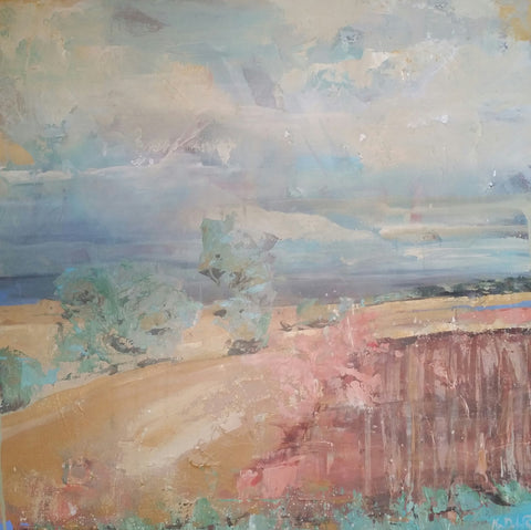 Landscape - Chestnut Hills painting Kym De Los Reyes - Christenberry Collection