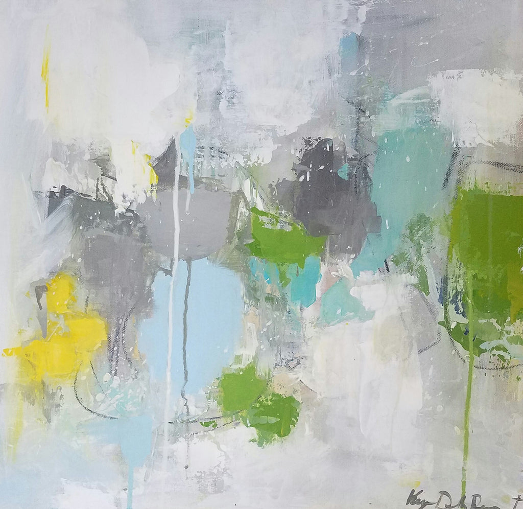 Abstract - Evergreen painting Kym De Los Reyes - Christenberry Collection