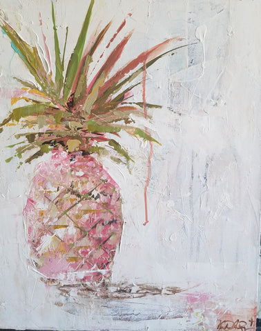 Still Life - Petunia painting Kym De Los Reyes - Christenberry Collection